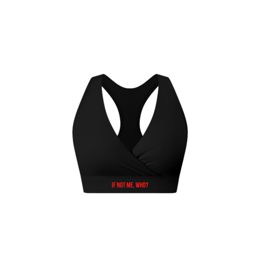 WOMEN'S CROSSOVER V-NECK SPORTS BRA