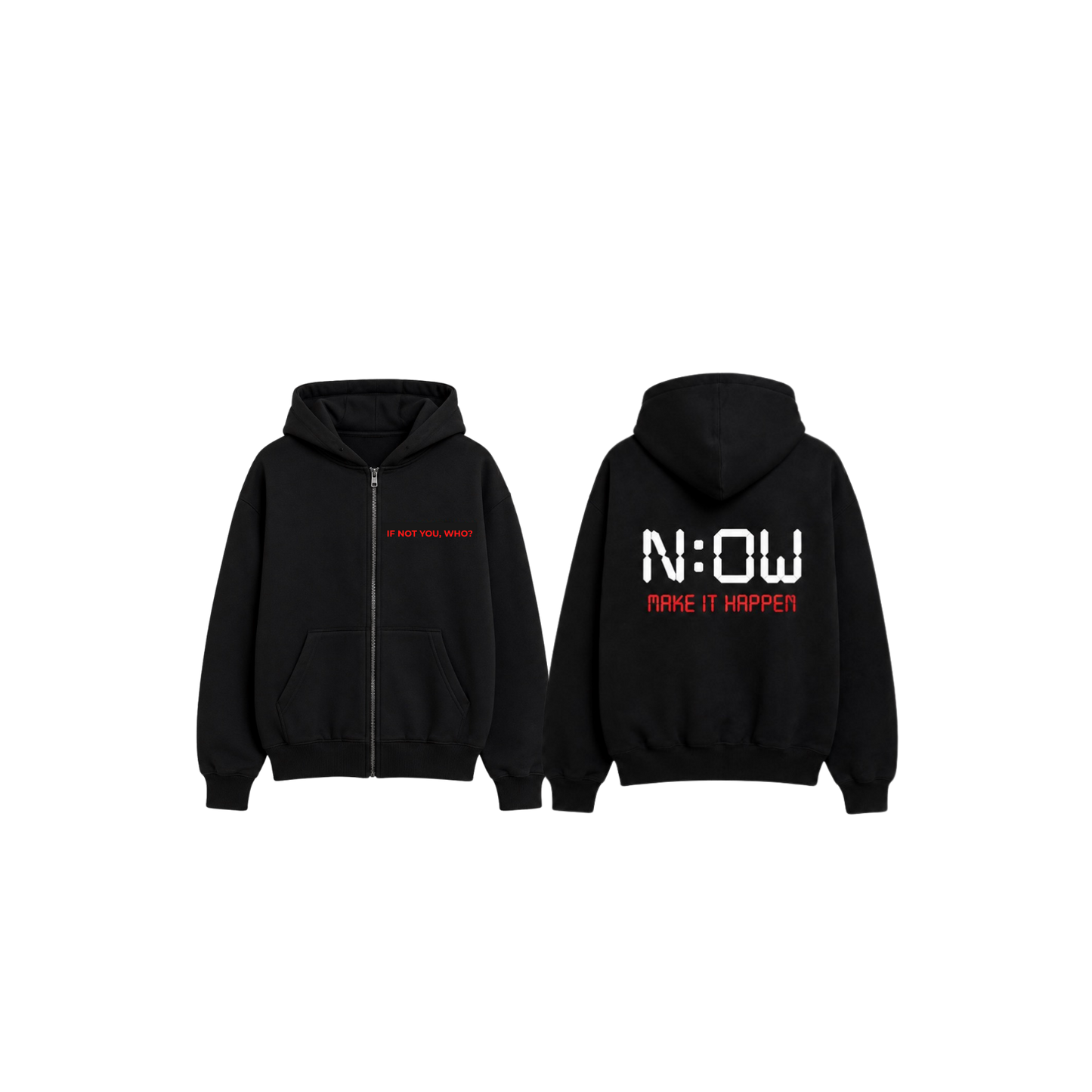 UNISEX OVERSIZED ZIP INYW HOODIE